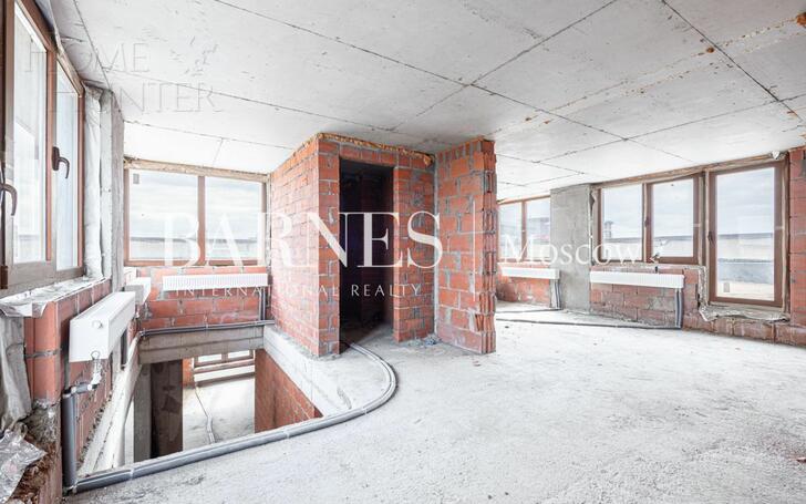 2-УРОВНЕВЫЙ ПЕНТХАУС БЕЗ ОТДЕЛКИ 320 М² НА 6 ЭТАЖЕ