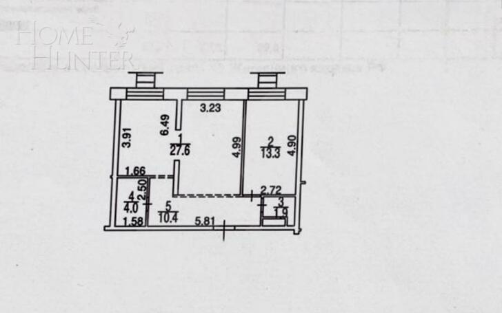 2-КОМН. КВАРТИРА БЕЗ ОТДЕЛКИ 57.2 М² НА 12 ЭТАЖЕ