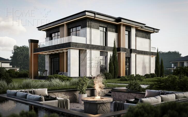 2-этажный коттедж 317.4 м² без отделки