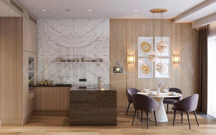 2-КОМН. АПАРТАМЕНТЫ БЕЗ ОТДЕЛКИ 44.3 М² НА 3 ЭТАЖЕ