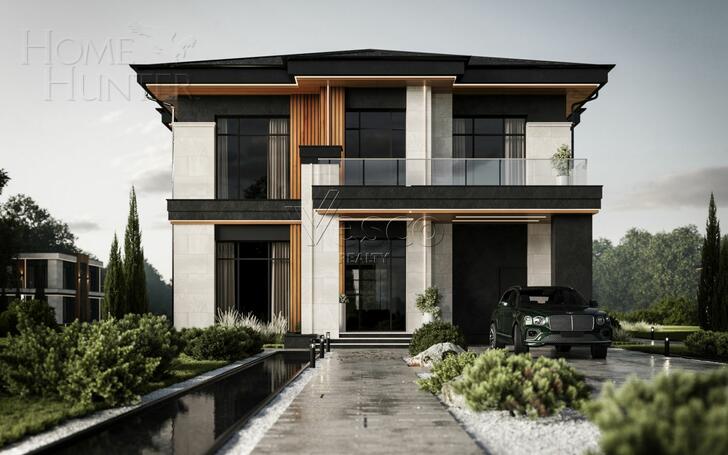 2-этажный коттедж 347.7 м² без отделки