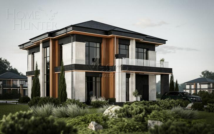 2-этажный коттедж 347.7 м² без отделки