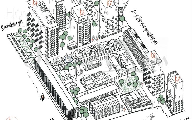 2-КОМН. КВАРТИРА С ОТДЕЛКОЙ 65 М² НА 5 ЭТАЖЕ