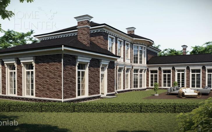 2-этажный коттедж 500 м² без отделки