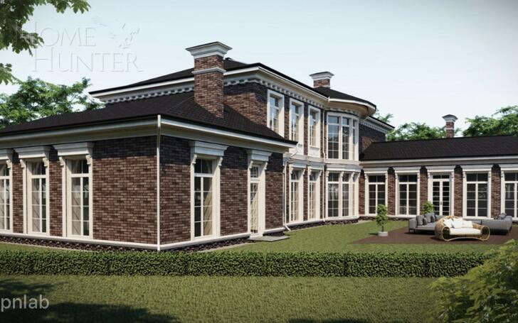 2-этажный коттедж 500 м² без отделки