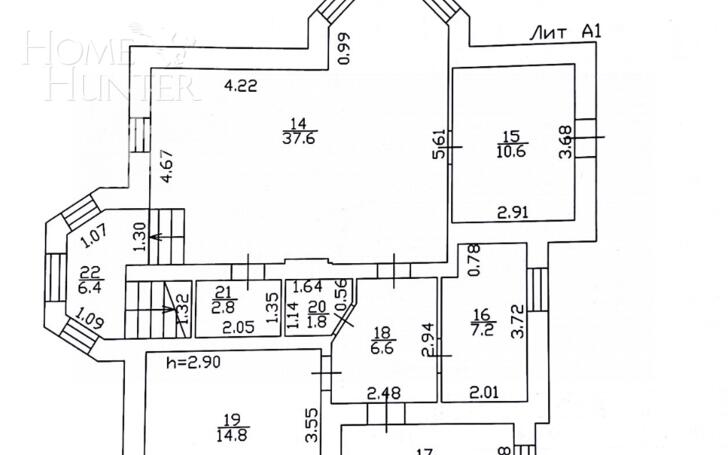 2-этажный коттедж 260 м² с отделкой
