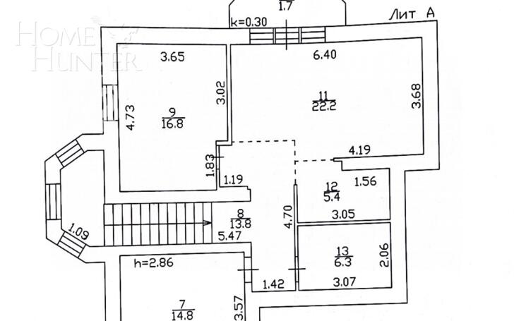 2-этажный коттедж 260 м² с отделкой