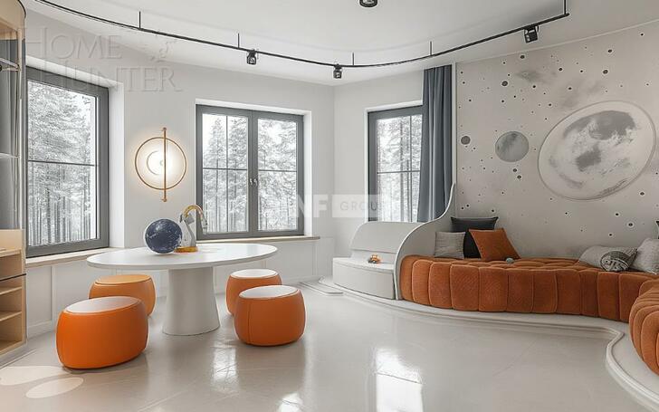 3-этажный коттедж 1 074 м² без отделки