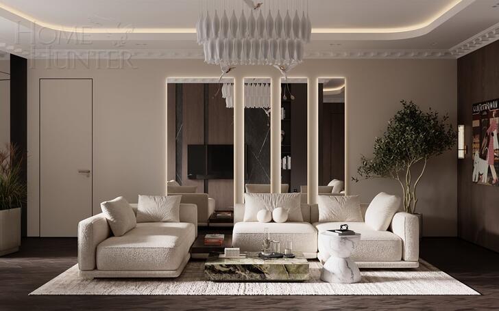 5-КОМН. КВАРТИРА С ОТДЕЛКОЙ 151 М² НА 19 ЭТАЖЕ
