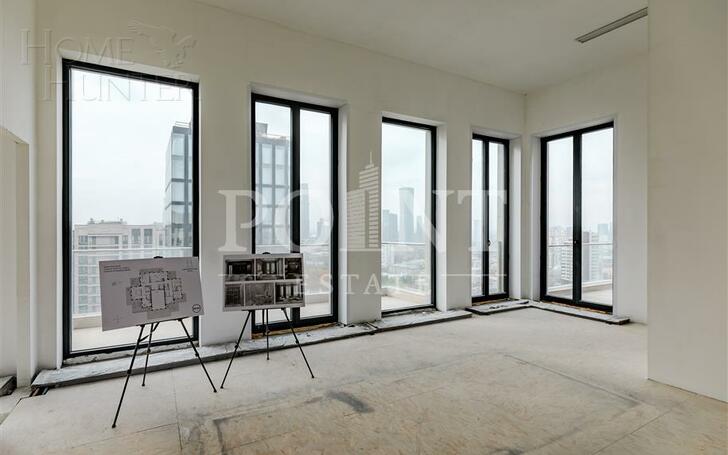 6-КОМН. КВАРТИРА БЕЗ ОТДЕЛКИ 278 М² НА 17 ЭТАЖЕ