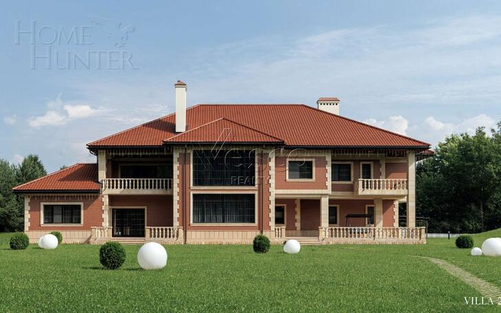 2-этажный коттедж 1 050 м² без отделки