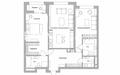 3-КОМН. КВАРТИРА БЕЗ ОТДЕЛКИ 119 М² НА 2 ЭТАЖЕ