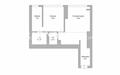 2-КОМН. КВАРТИРА С ОТДЕЛКОЙ 60.2 М² НА 25 ЭТАЖЕ