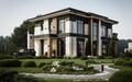 2-этажный коттедж 317.4 м² без отделки