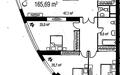 4-КОМН. КВАРТИРА БЕЗ ОТДЕЛКИ 166 М² НА 43 ЭТАЖЕ