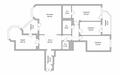 4-КОМН. КВАРТИРА БЕЗ ОТДЕЛКИ 206 М² НА 15 ЭТАЖЕ
