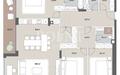 4-КОМН. КВАРТИРА БЕЗ ОТДЕЛКИ 163.2 М² НА 4 ЭТАЖЕ