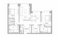 3-КОМН. КВАРТИРА БЕЗ ОТДЕЛКИ 82.9 М² НА 35 ЭТАЖЕ