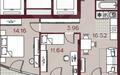 2-КОМН. КВАРТИРА БЕЗ ОТДЕЛКИ 54 М² НА 5 ЭТАЖЕ