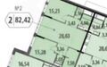 2-КОМН. КВАРТИРА БЕЗ ОТДЕЛКИ 82 М² НА 17 ЭТАЖЕ