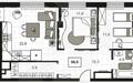 2-КОМН. КВАРТИРА БЕЗ ОТДЕЛКИ 85.6 М² НА 12 ЭТАЖЕ