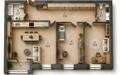 3-КОМН. КВАРТИРА БЕЗ ОТДЕЛКИ 78 М² НА 15 ЭТАЖЕ