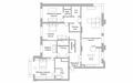 5-КОМН. КВАРТИРА БЕЗ ОТДЕЛКИ 220 М² НА 4 ЭТАЖЕ