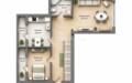 2-КОМН. КВАРТИРА С ОТДЕЛКОЙ 61.8 М² НА 8 ЭТАЖЕ