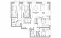 5-КОМН. КВАРТИРА БЕЗ ОТДЕЛКИ 180 М² НА 16 ЭТАЖЕ