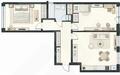 2-КОМН. КВАРТИРА С ОТДЕЛКОЙ 68 М² НА 2 ЭТАЖЕ