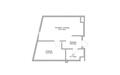2-КОМН. АПАРТАМЕНТЫ БЕЗ ОТДЕЛКИ 44.3 М² НА 3 ЭТАЖЕ