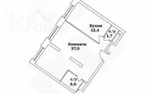 3-комн. кв., 57 м², 6/36 этаж