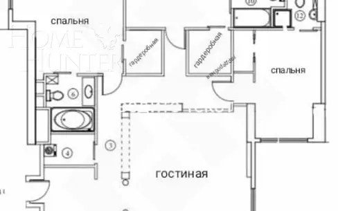 4-КОМН. КВАРТИРА С ОТДЕЛКОЙ 185 М² НА 18 ЭТАЖЕ