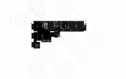 3-комн. кв., 66 м², 9/44 этаж