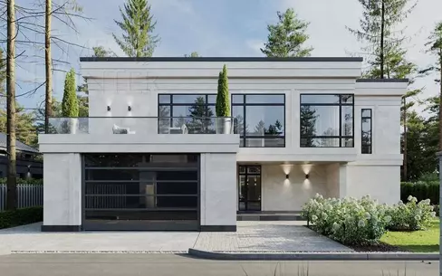 2-этажный коттедж 520 м² без отделки