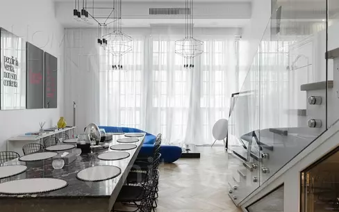 2-УРОВНЕВАЯ КВАРТИРА С ОТДЕЛКОЙ 380 М² НА 4 ЭТАЖЕ