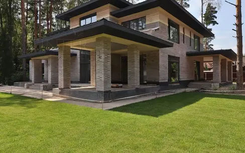 2-этажный коттедж 460 м² без отделки
