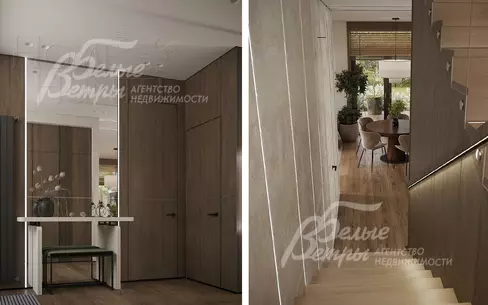 2-этажный коттедж 188 м² с отделкой