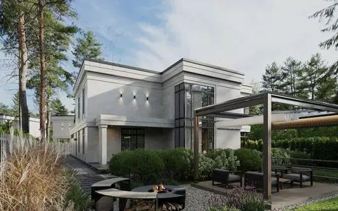 2-этажный коттедж 616 м² без отделки