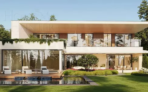 2-этажный коттедж 1 400 м² с отделкой