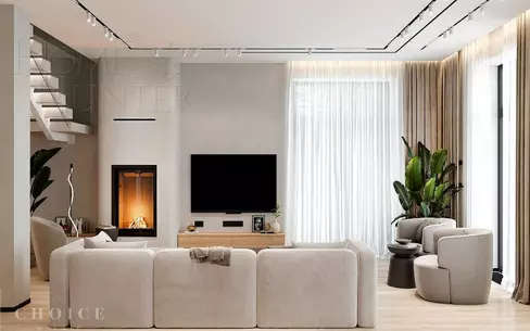 2-этажный коттедж 306 м² без отделки