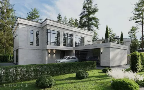 2-этажный коттедж 616 м² без отделки