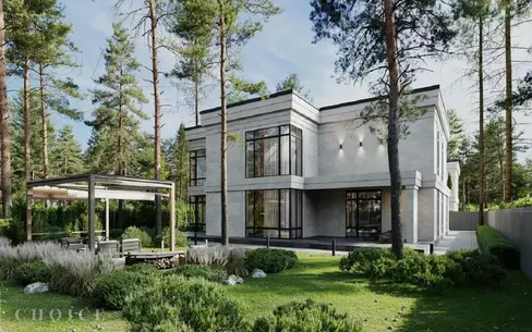 2-этажный коттедж 520 м² с отделкой