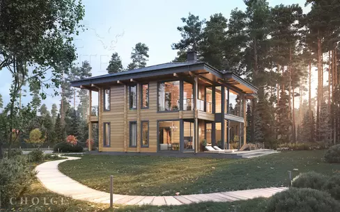 КОТТЕДЖ 550 м² с отделкой