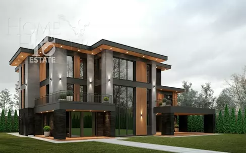 3-этажный коттедж 770 м² без отделки