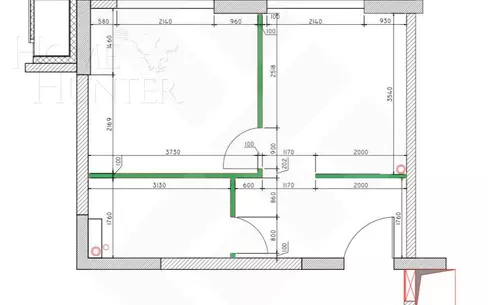 1-КОМН. КВАРТИРА С ОТДЕЛКОЙ 38 М² НА 3 ЭТАЖЕ
