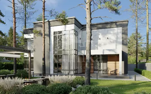 2-этажный коттедж 520 м² без отделки