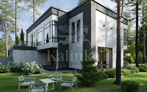 2-этажный коттедж 520 м² без отделки
