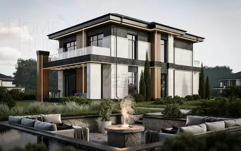 2-этажный коттедж 317.4 м² без отделки
