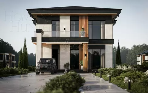2-этажный коттедж 317.4 м² без отделки